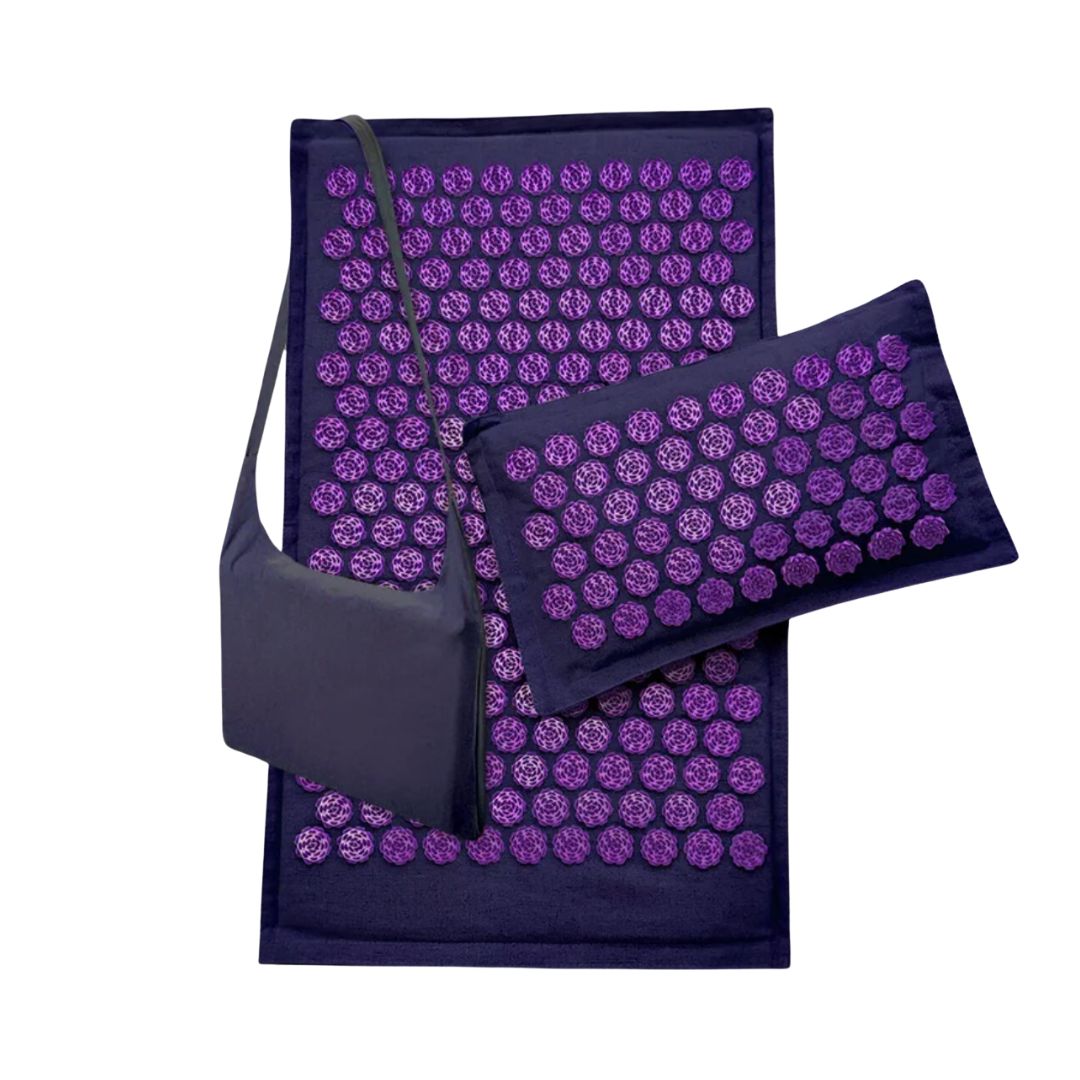 acumat acupressure mat acupressure mat for back pain acupressure mat feet mat and pillow purple acupressure matt plentyoga