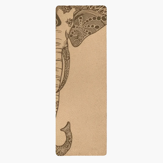 The Eco Mat is a premium cork yoga mat featuring a beautifully detailed elephant design on one side. Made from natural, eco-friendly cork and TPE, this mat provides excellent grip, cushioning, and durability for all types of yoga practices. The non-slip surface becomes even grippier with sweat, making it perfect for hot yoga, vinyasa, and meditation. Lightweight, biodegradable, and sustainably sourced, this mat supports both your practice and the environment.