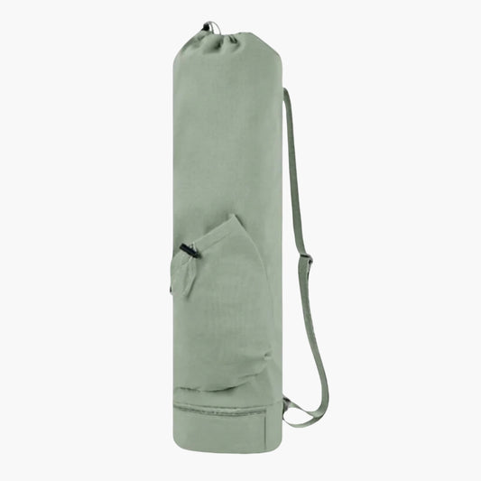 The Plus Bag is a premium yoga mat carrier designed for effortless transport and organized storage. Crafted from eco-friendly, lightweight fabric, this spacious bag fits all yoga mat sizes and includes additional compartments for water bottles, towels, and personal items.

Featuring an adjustable shoulder strap for comfortable carrying, a secure drawstring closure, and a minimalist aesthetic, this durable bag is ideal for yogis on the go.