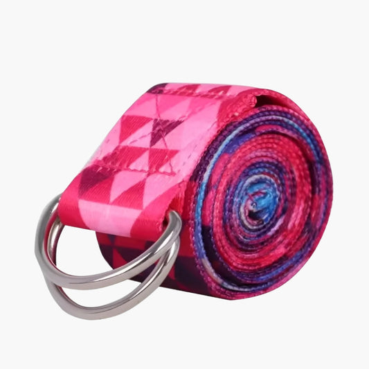 The StretchFlow Yoga Strap is a high-quality cotton-blend stretching belt designed to support flexibility, balance, and posture in yoga, Pilates, and general fitness routines. Featuring a strong D-ring buckle for easy adjustment, this strap provides a secure grip, allowing users to deepen stretches and maintain proper alignment.

Measuring 183 cm in length and 3.8 cm in width, it offers ample reach for various poses and stretches.
