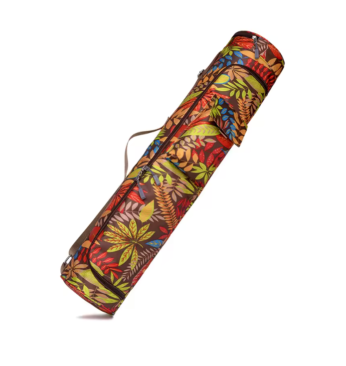 fleximat sunset leaves plentyoga yoga bag